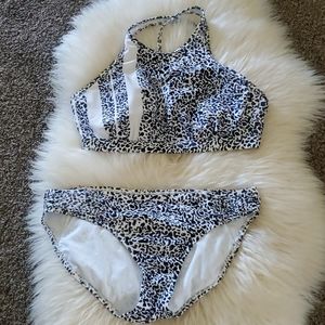 Athleta swimsuit with matching rashgaurd